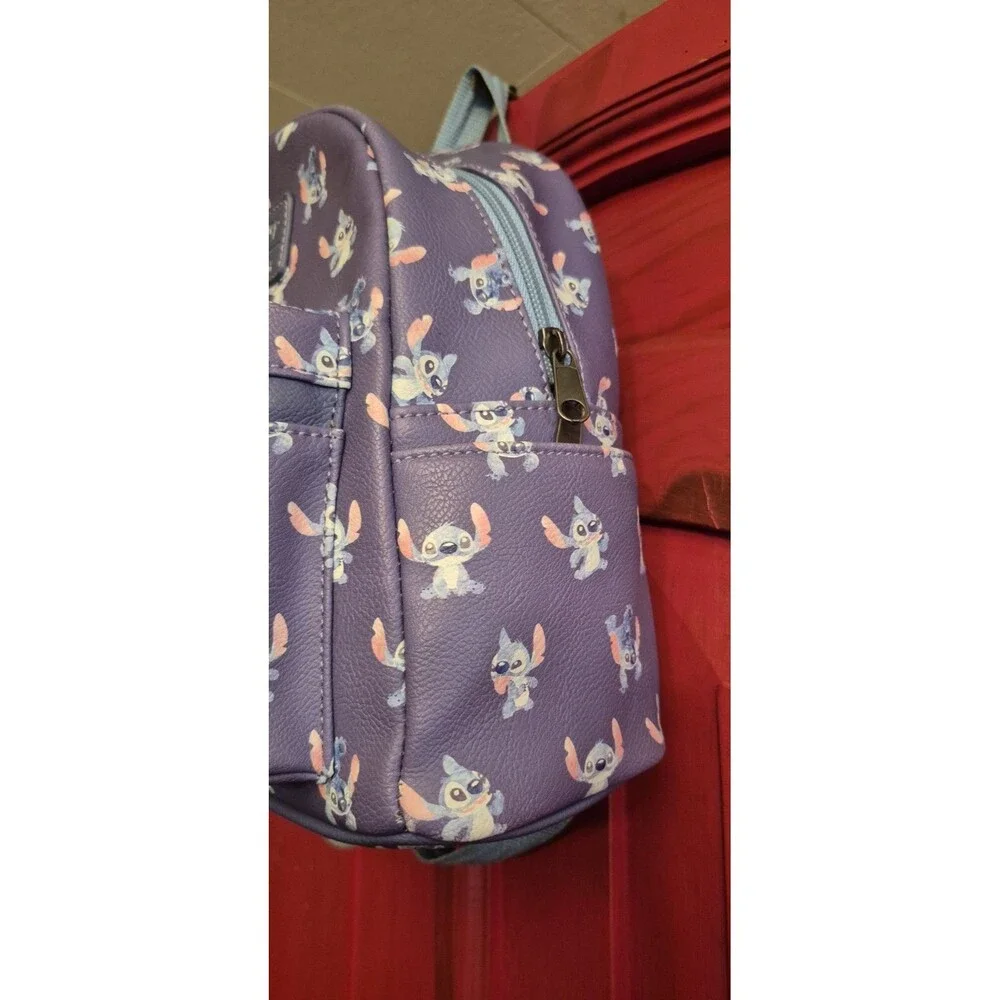 Loungefly Disney Lilo And Stitch Poses Purple And Blue Mini Backpack Lightly Use